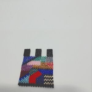 Handmade beaded Abstract Pendant